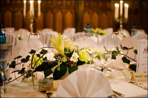 Dekoration, Hochzeit, Tischdekoration, Blumen, Gestecke, Tischschmuck, heiraten, dekorieren, Silberhochzeit, Jubiläum