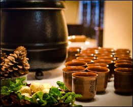 Glühwein, Weihnachtsfeier, Betrieb, Firma, Empfang, kalte Jahreszeit